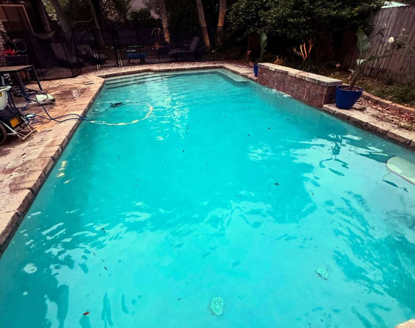 Pool Inspection Near Me , Dedicated A+ Plus Pool Cleaning technician performing meticulous pool maintenance in Saugus, ensuring customer satisfaction and pool health