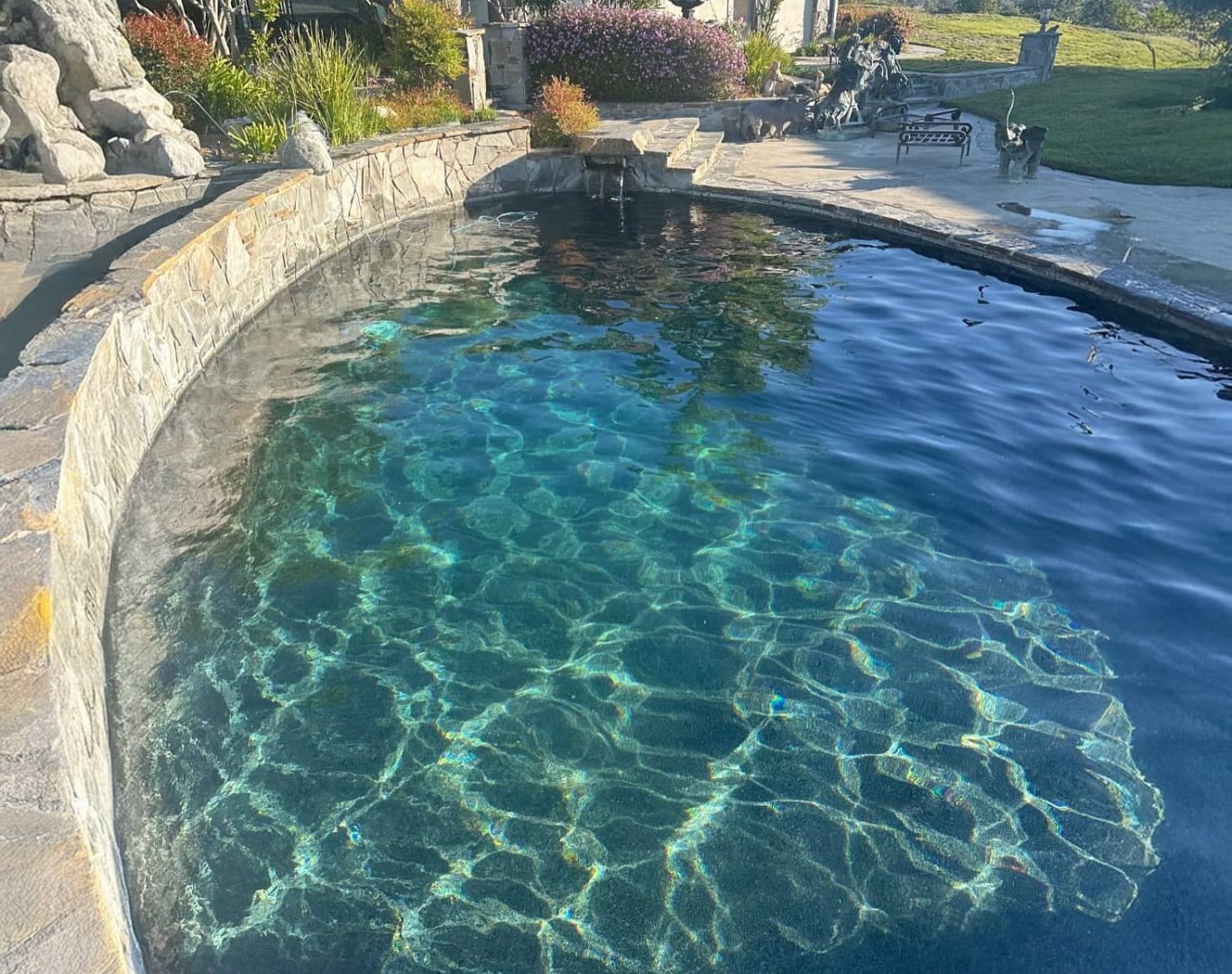 Why choose A+ Plus Pool Cleaning for Professional Pool Cleaning Services in Santa Clarita, CA , Expert technician from A+ Plus Pool Cleaning performing a detailed pool inspection in Stevenson Ranch, ensuring crystal clear water